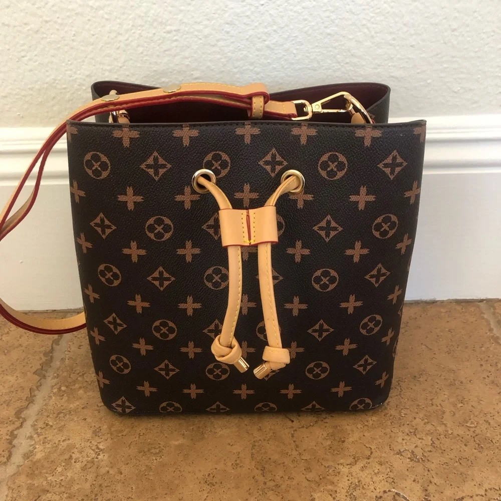 INSPIRED-BY MONOGRAM BUCKET BAG - DETACHABLE STRAP ( GOOD CONDITION)
